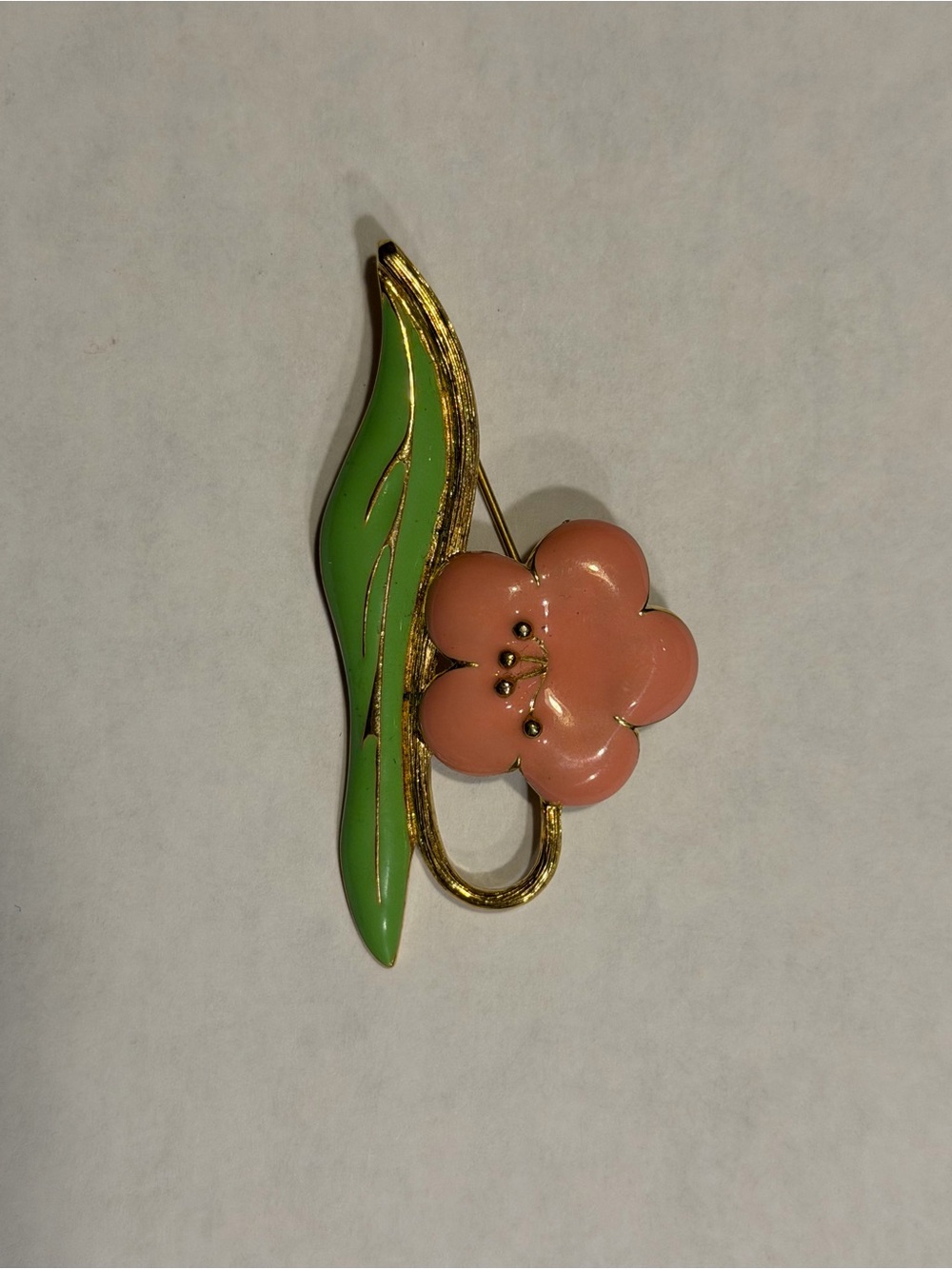 Vintage Monet Flower Brooch